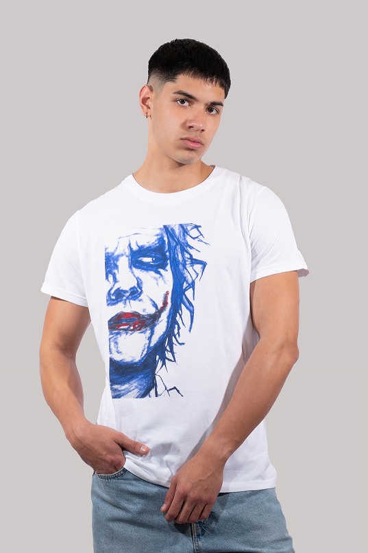 JOKER Μπλουζάκι μακό με στάμπα